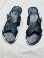 HOW I MADE THESE BEAUTIFUL BLACK LEATHER SLIPPERS thumbnail