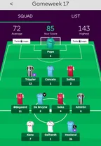 MY HIVE FPL TEAM RECAP  FOR GAME WEEK 17 thumbnail