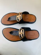 DIY PROCESS OF HOW I MADE THIS GORGEOUS BLACK AND BROWN LEATHER SLIPPERS thumbnail