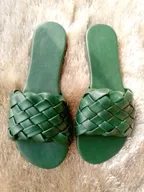 How I made this Interwoven Cord Female leather slippers || Tips on how to achieve a perfect and standard shoe for beginners thumbnail