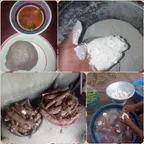 THE PROCESS OF MAKING CASSAVA FLOUR (AMALA) || Nigerian Dish thumbnail