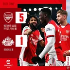 Arsenal Trash Sunderland 5 - 1 As They Book A Place In The Semifinal Of The Carabao Cup thumbnail