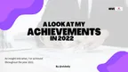 A LOOK AT MY ACHIEVEMENTS IN 2022 thumbnail